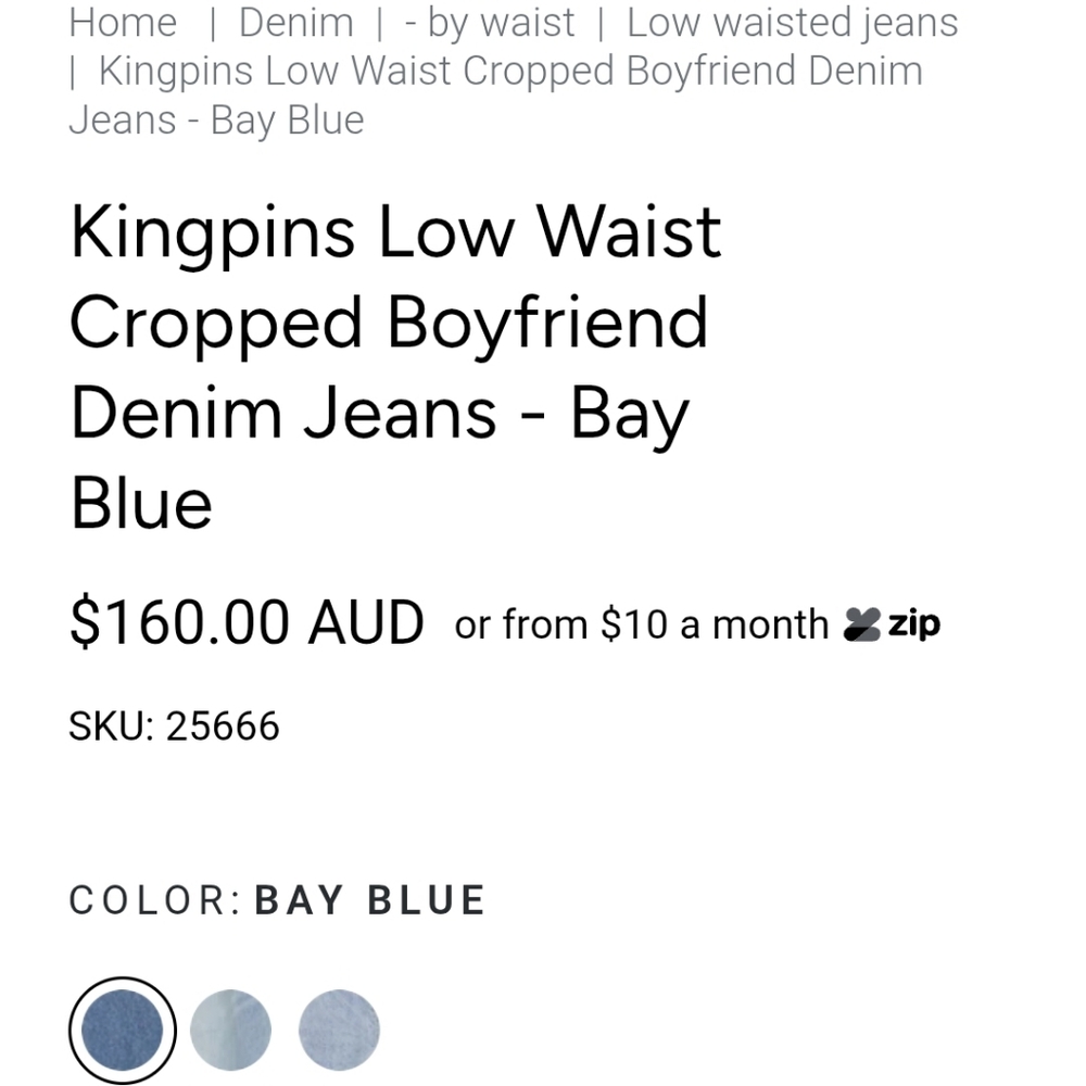 One Teaspoon Distressed Blue Jeans - Picture 4 of 14